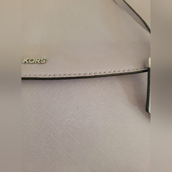Michael Kors Light Purple Saffiano Leather Satchel - Picture 7 of 11